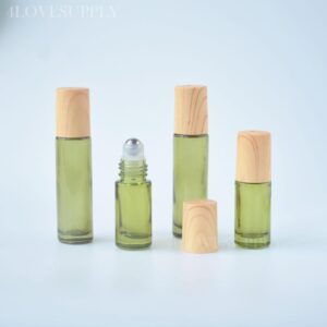 Green Glass Roller Bottle
