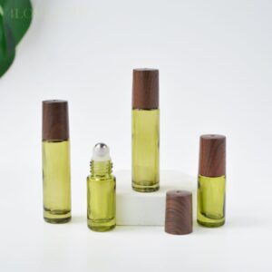 Olive Glass Roller Bottle