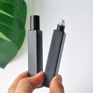 Cube Black Glass Roller